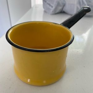 Vintage Enamelware Sauce Pan
